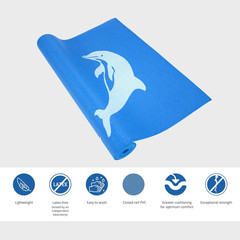 Yogi Dolphins Mat, Blue