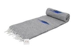 Yoga Blanket – Thick Mexican Thunderbird Blanket – Handmade and Made for Yoga…