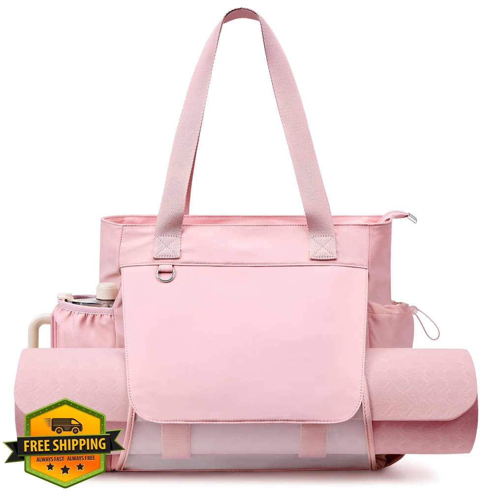 WLLWOO Gym Yoga Mat Bag Pink