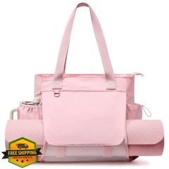 WLLWOO Gym Yoga Mat Bag Pink