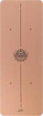 Cork Yoga Mat with Body Lines-Non-Slip Sweatproof Surface-100% Recycleable Mater
