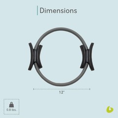 Ultra-Fit Circle Mini, Pilates Ring Resistance Trainer, Upper-Body and Leg Wo…