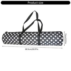 Yoga Mat Bag with Smooth Zippers Wide Strap Functional Yoga Mat Storage Pockets