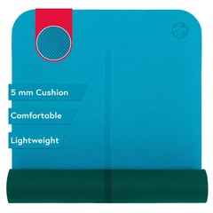 Yoga Mat 68″ – 5mm Cushioning, Lightweight, Reversible, Alignment Stripe, Budget