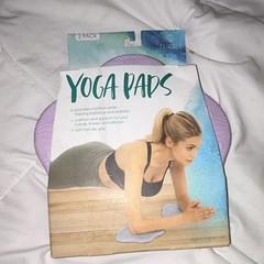Balance Collection Yoga Pads 2 Pack Purple Foam Non-Slip Grip