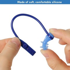 VIEW Swimming Gear Silicone 2-Way Ear Plugs,Blue,VA-1201A-BL
