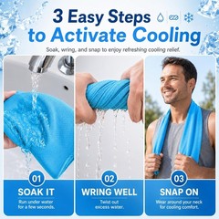 Cooling Towels 43.3″ x 15.7″ – Ice Towel, Sweat Towel, Cooling Towels for Nec…