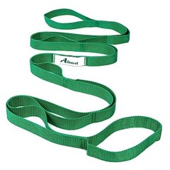 Abiarst Stretching Strap Yoga Straps for Physical Therapy, 10 Loops Non Green