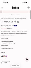 Bala The Power Ring 10 lb Power Ring, Pink Silicone Gym & Training