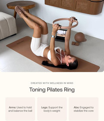 Betterme Toning Pilates Ring – Magic Circle Pilates Ring for Strength & Flexibil