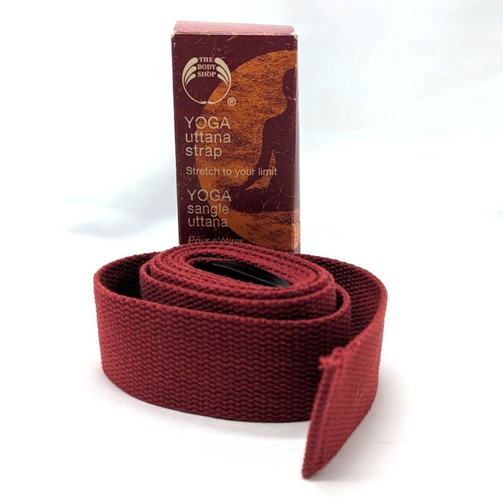 VTG Body Shop Shanthi Yoga Strap Y2K Stretch Wellness 90s Deadstock NIB Cotton