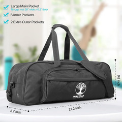 Yoga Mat Bag Carrier with 8-Pocket & Wet Pocket, Air Vent | Large Yoga Mat Holde