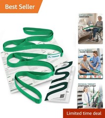 Versatile 75″ Stretching Strap for Knee Rehab and Yoga – Safe for All Ages