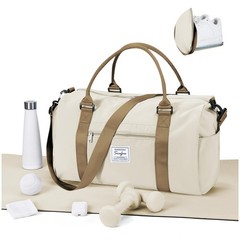 Gym Bag for Women Men with Shoes Compartment,Sports Duffle Bag Personal item …