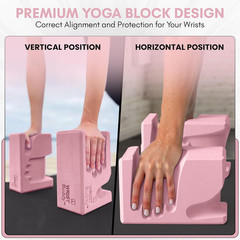 Wristbuddy® Yoga Blocks 2-Pack (Left + Right) — Ergonomic, Hand-Shaped EVA Block