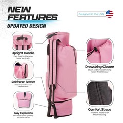 MAGNILAY Yoga Mat Bag – for Women and Men, Carrier, One Size, Pink