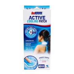 BeKOOOL Active Cooling Patch 4 Count for Relief During One Size, Blue