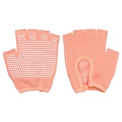 Yoga Gloves, Non Slip Fingerless Pilates Gloves, Orange