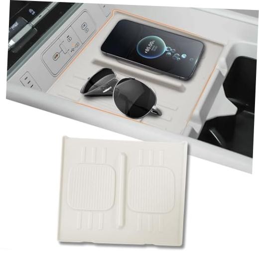 Wireless Charging Protective Pad for 2024 2025 2026 For Santa Fe 24-25 White