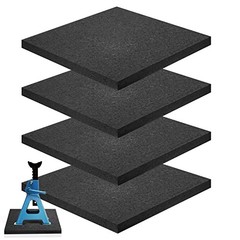 4 Pcs RV Leveling Blocks 12x12x0.75 Inch Thick Rubber RV Jack Pads Stabilizer