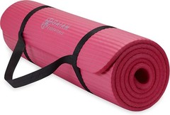 Gaiam Thick Yoga Mat with Easy-Cinch Carrying Strap