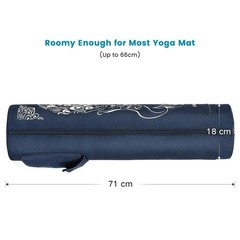 Gonex Yoga Mat Bag, Carrier Full-Zip 28″ × 7″, Dark Blue Peacock