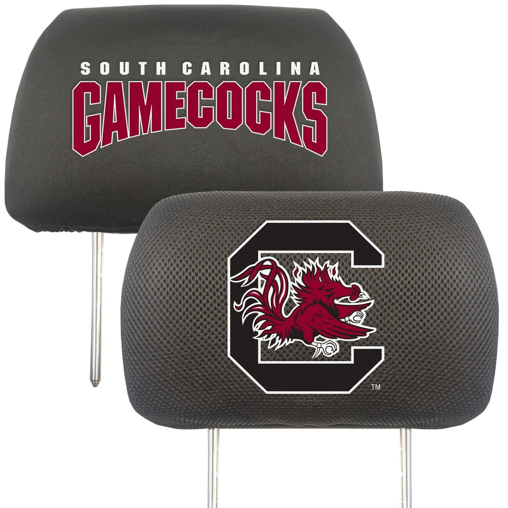 FANMATS NCAA Unisex-Adult Auto Headrest Covers One Size Black