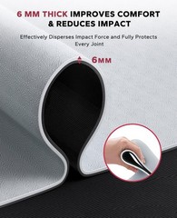 Large Yoga Mat – 72″x36″ Extra Wide Exercise Mat – 1/4″ Thick Dual Color PVC …