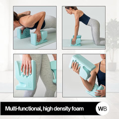 Wristbuddy® Yoga Blocks 2-Pack (Left + Right) — Ergonomic, Hand-Shaped EVA Block