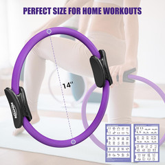 Pilates Essentials Kit for Women, Pilates Ring Set – 14″ Magic Circle with Yoga