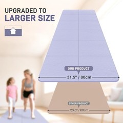 Thickened Portable Folding Exercise Mat Yoga Pilates Gym Anti-Slip Workout New