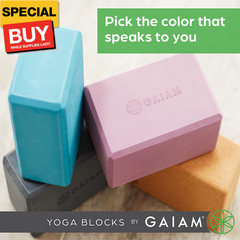 Yoga Block – Supportive Latex-Free Eva Foam – Soft Non-Slip Surface with Beveled