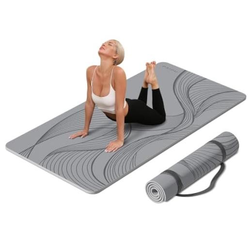 Large Yoga Mat 72″x36″x10mm Non-Slip Exercise Mat for Home Gym Studio | Pink
