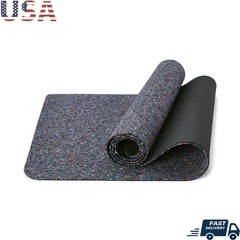Non-Slip Yoga Mat TPE EPDM Eco-Friendly High Density Exercise Cushion 6mm New