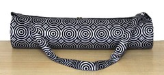 Black Silver Round Yoga Mat Carrier Bags Hippie Mandala Cotton Bag With Shoulder
