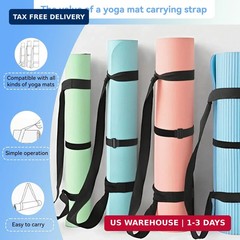 Adjustable Yoga Mat Strap Carrier, Thick Wide Yoga Mat Holder with Hook-and-loop
