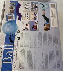 3 in 1 Ball The Complete Collection Book & DVD fitness ball stretchband