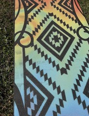 Limited Edition Ellie Paisley Double Sided Yoga Mat. Never Used See Description