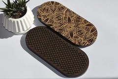 Sadhu Board “Mandala Flowers” Yellow Galvanized Nails 10 mm/0.4 inch