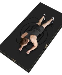 Large Exercise Mat (6’x 3′), Extra Wide Workout Mat for Men and Women, Yoga M…
