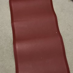 Non-Slip Yoga Mat Foam Black/Red Rectangular 66-70 in L 20-25 in W