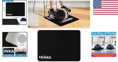 Enhanced Stability Non-Slip Mat for Under Desk Exercise Equipment – Black