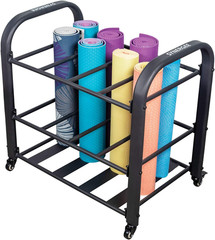 Yoga Mat Storage Rack – Ideal Cart for Yoga Mats & Gym Equipment