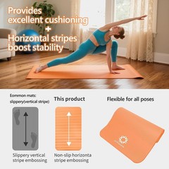 Primasol Yoga Mat, 0.4 inch 10 mm, 0.6 inch 15 mm, Thick Wide, Exercise Mat, …