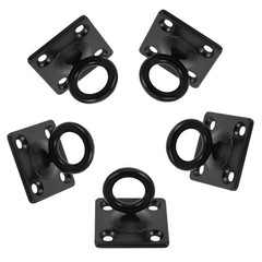 5 Pcs Wall Hook Stainless Steel Square Eye Plate Ceiling Hanging Hooks