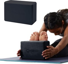 Gaiam Yoga Block, Non-Slip EVA Foam Supportive Fitness Block with Beveled Edges