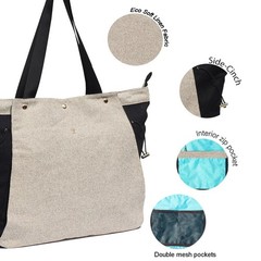 Yoga Mat Bag Gym Tote Multi Pockets Women Drawstring Carrier Pilates Travel