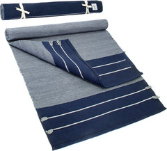 Organic Cotton Yoga Mat – Handmade, Washable, Multi-Color, 74″x26
