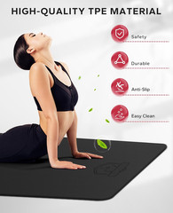 Extra Large Yoga Mat – 72″X48″X6Mm (1/4 Inch), Non-Slip, Durable, Thick Wide Exe