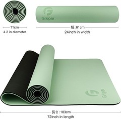 Non-Toxic Yoga Mat – Anti-Slip & Eco-Friendly – 72″x24″ Dimensions
